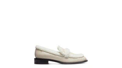 Stuart Weitzman Women's Palmer Chili Loafers In Oat/white