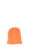 Attico Mohair-blend Neon Beanie In Orange