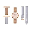 Bermuda Watch Company Venus Interchangeable Rose Gold/lilac Leather In Gold/lilac