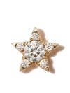 Maria Tash 18k Yellow Gold Star Diamond Earring In Gold