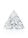 MARIA TASH 18KT WHITE GOLD TRIANGLE DIAMOND STUD EARRING