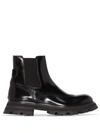 Alexander Mcqueen Chunky-sole Chelsea Boots In Schwarz