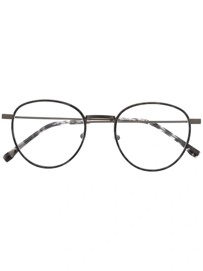 Lacoste Round-frame Glasses In Silber