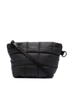 Veecollective Porter Quilted Crossbody Bag In Schwarz