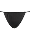 Cult Gaia Liza Slip-on Bikini Briefs In Black