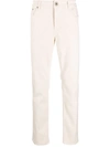 Brunello Cucinelli Tailored Straight Leg Trousers In Nude
