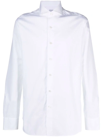 Xacus Wrinkle-free Tailored Travel Shirt In Weiss