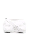 Maison Margiela Glam Slam Medium Quilted Leather Shoulder Bag In Weiss