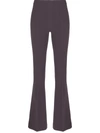 Blanca Vita Fitted Flare Trousers In Grau