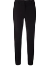 Blanca Vita Cropped Straight-leg Trousers In Schwarz