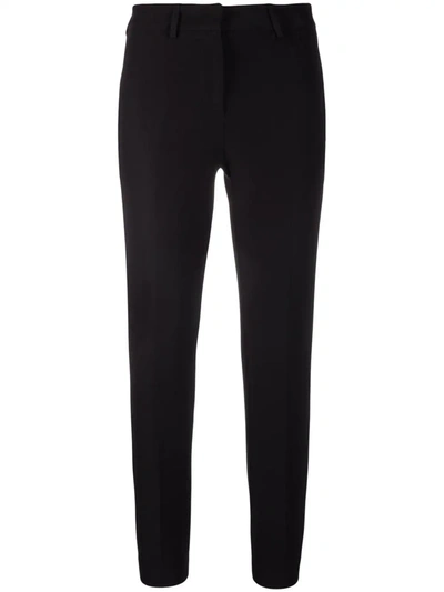 Blanca Vita Cropped Straight-leg Trousers In Black