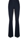 BLANCA VITA MID-RISE FLARED TROUSERS