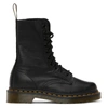 DR. MARTENS' BLACK VIRGINIA MID-CALF BOOTS