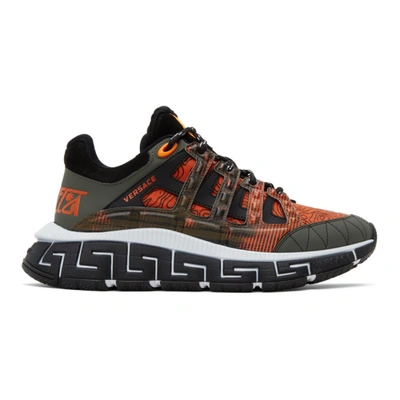 Versace
Trigreca panelled sneakers. Versace Trigreca Panelled Mesh Lace-up Sneakers | italist  main image 2
