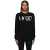 AMIRI BLACK CASHMERE LOGO SWEATER