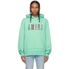 Amiri Green Paisley Core Logo Hoodie