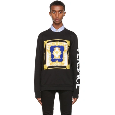Versace Black Medusa Renaissance Sweatshirt In 1b000 Black