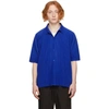 ISSEY MIYAKE BLUE MONTHLY COLOR JULY SHORT SLEEVE SHIRT
