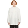 ISSEY MIYAKE WHITE PACKABLE LONG SHIRT