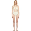 MAGDA BUTRYM OFF-WHITE CROSSED WRAP BIKINI TOP