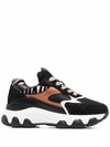 Hogan Hyperactive Panelled Chunky Sneakers In Black