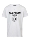 BALMAIN LOGO T-SHIRT IN WHITE