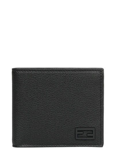 Fendi Ff Baguette Bi-fold Wallet In Black