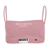 Rotate Birger Christensen Passio Logo-print Stretch Sports Bra In Lilas