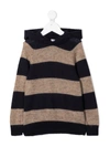 BRUNELLO CUCINELLI WIDE STRIPES KNITTED JUMPER,15871494