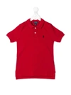 Polo Ralph Lauren Logo Embroidered Polo Shirt In Red