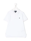 Polo Ralph Lauren Boy's Logo Short-sleeve Polo Shirt, Sizes 3m-24m In White
