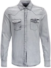 DOLCE & GABBANA GRAY JERSEY SHIRT