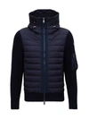 MONCLER KNITTED JACKET WITH PADDED FRONT