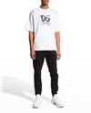 Dolce & Gabbana Men's Spray Paint Dg T-shirt In Wht Print