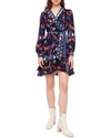Diane Von Furstenberg Dvf Sol Ruffled Mini Wrap Dress In Charlottenburg Floral In Charlottenburg Fl