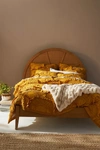 Anthropologie Rivulets Quilt By  In Yellow Size Q Top/bed