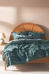 Anthropologie Rivulets Quilt By  In Green Size Kg Top/bed
