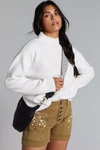 Maeve Carys Mock-neck Sweater In White