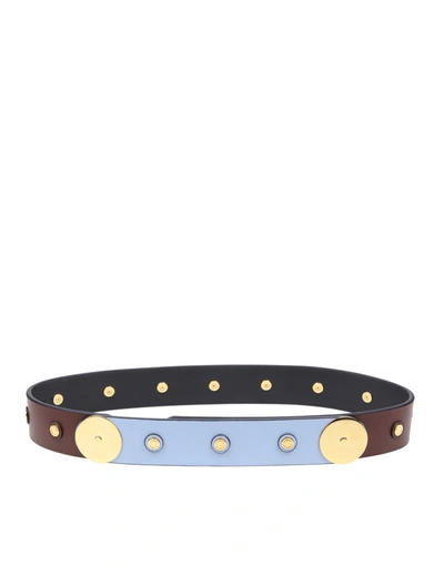 Marni Leather Belt In Black