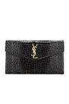Saint Laurent Medium Uptown Pouch In Nero