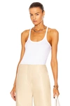 TOTÊME SCOOP NECK RIB TANK,TOTF-WS71