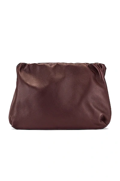 The Row Large Bourse Leather Crossbody Bag In Eppld Eggplant