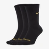 Nike Nocta Crew Socks In Black,university Gold
