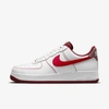 Nike Air Force 1 07 Low-top Sneakers In White,team Red,sail,university Red