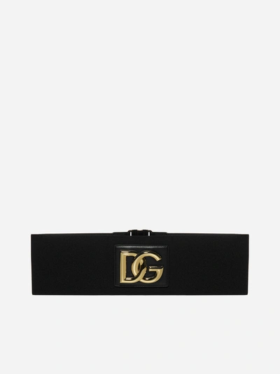 Dolce & Gabbana Dg Logo-plaque Elasticated Belt