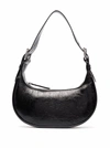 BY FAR SOHO BLACK LEATHER  SHOULDER BAG