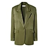 Aggi By Halewski Bellamy Satin Olive Branch Blazer In Branch
