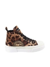 DOLCE & GABBANA SNEAKERS WITH LEO PRINT