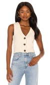 FREE PEOPLE DENSON CABLE VEST,FREE-WK910