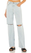 Grlfrnd Bella Low Rise Boyfriend In Blue